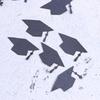 100Pcs Bachelor Cap Shaped Graduation Confetti Creative Double Sided Glitter Confetti for Party Decor Dessert Table Celebration