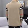 New In Autumn and Winter, Cardigan Sweater Men's Knitted Sweater, Versatile Casual Stripes Trendy and Handsome Men's Top