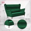 Sofa Wing Sofa Zoja Scandinavian Non-folding Family Meble Green But