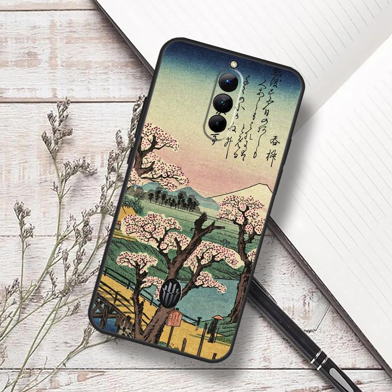 Japanese Style Art Case For ZTE Nubia RedMagic 6 7 6S 7S Pro 5G RedMagic 11 8 8S 9 9S 10S Pro Plus 10 Air Cover
