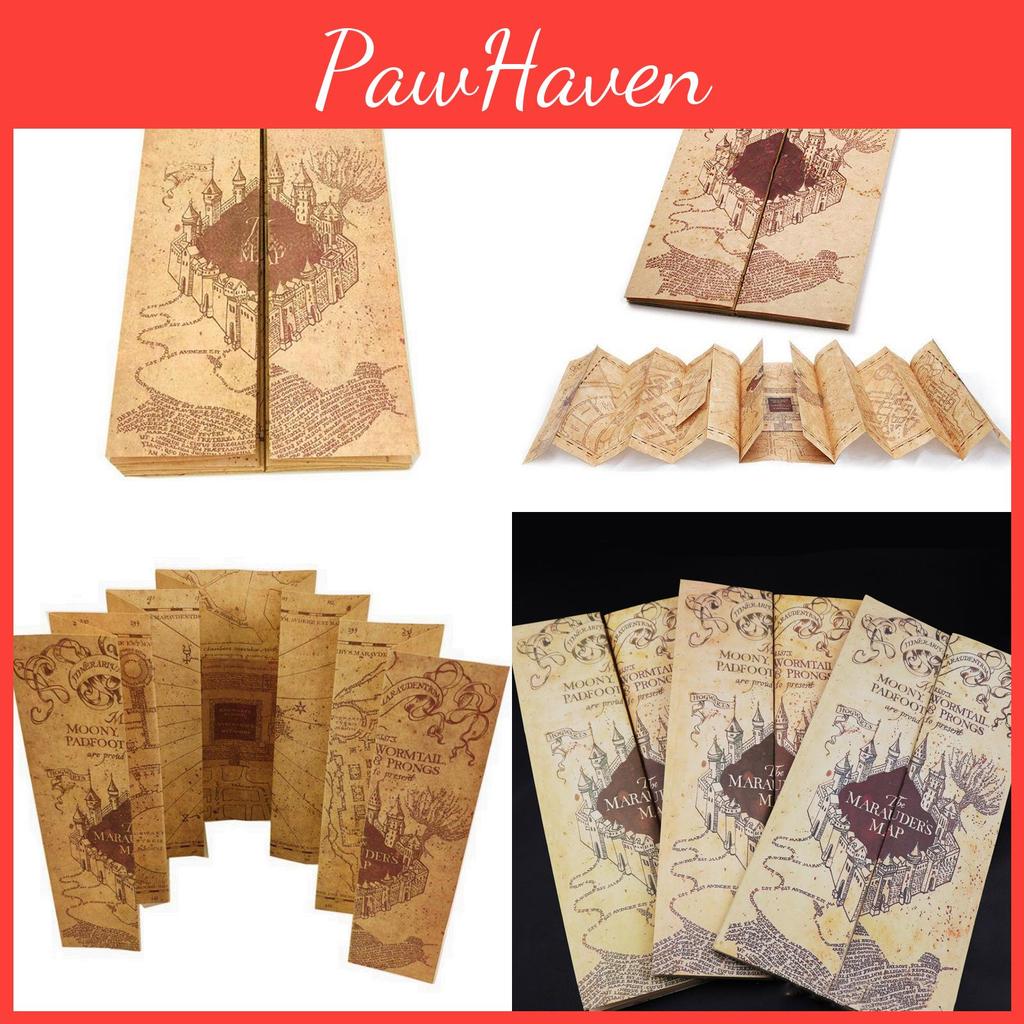 Harry Potter Hogwarts Marauders Map Halloween Cosplay Decoration Props Gift