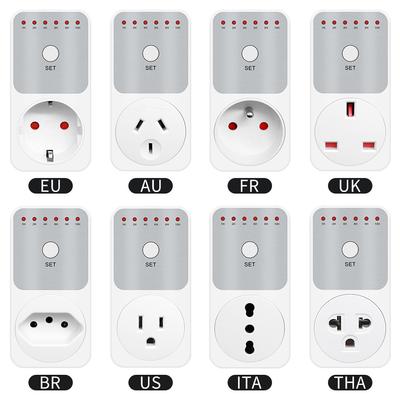 TM04 Interruttore Presa Timer Conto alla Rovescia 10 Ore Misuratore di Potenza Elettronico Presa con Impostazione Intelligente del Tempo Presa Intelligente Plug-In