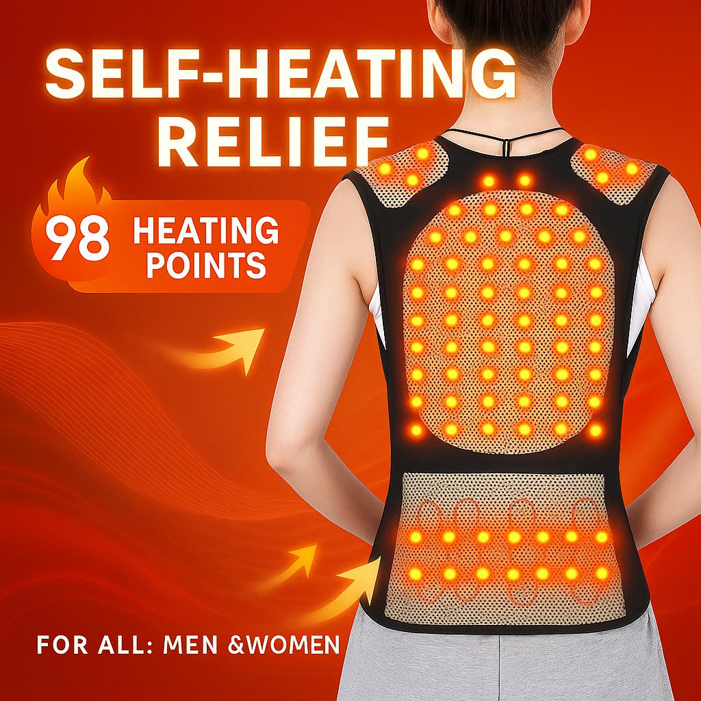 Self-heating Shoulder Pads Waistcoat Belts Shoulder Pads Warm Shirts Vests Magnetic Therapy Back Pads Unisex