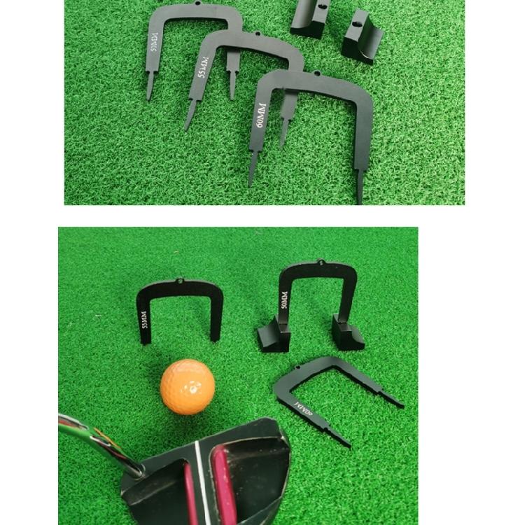 3Pcs Practice Putting Gates Golf Training Tool Differently Sized Golf Putting Gates with Base Indoor Putter Gate Trainer