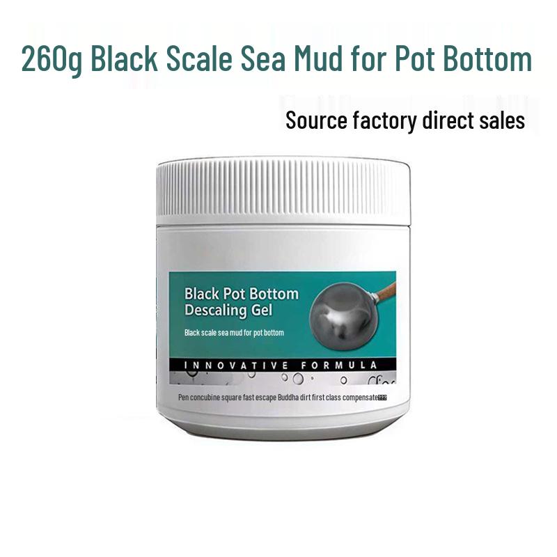 Schwarzer Algen-Schlammentferner - Edelstahl & Topfentkalker Gel für Gewerbeküchen