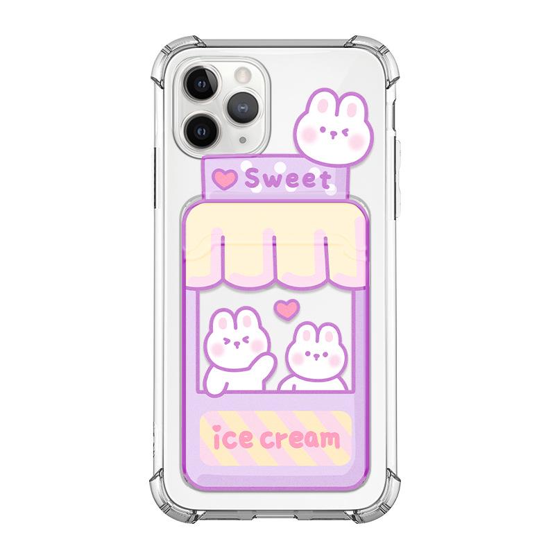 Zhitai iPhone 16/15Pro Cartoon Card Holder Case - Douyin Trending