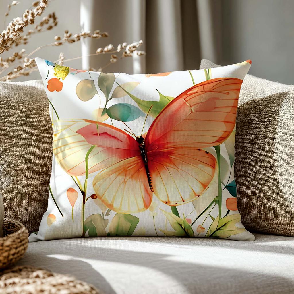 Bedding Set 180x200 SATIN COTTON Digital Print Spring Flowers and Butterflies