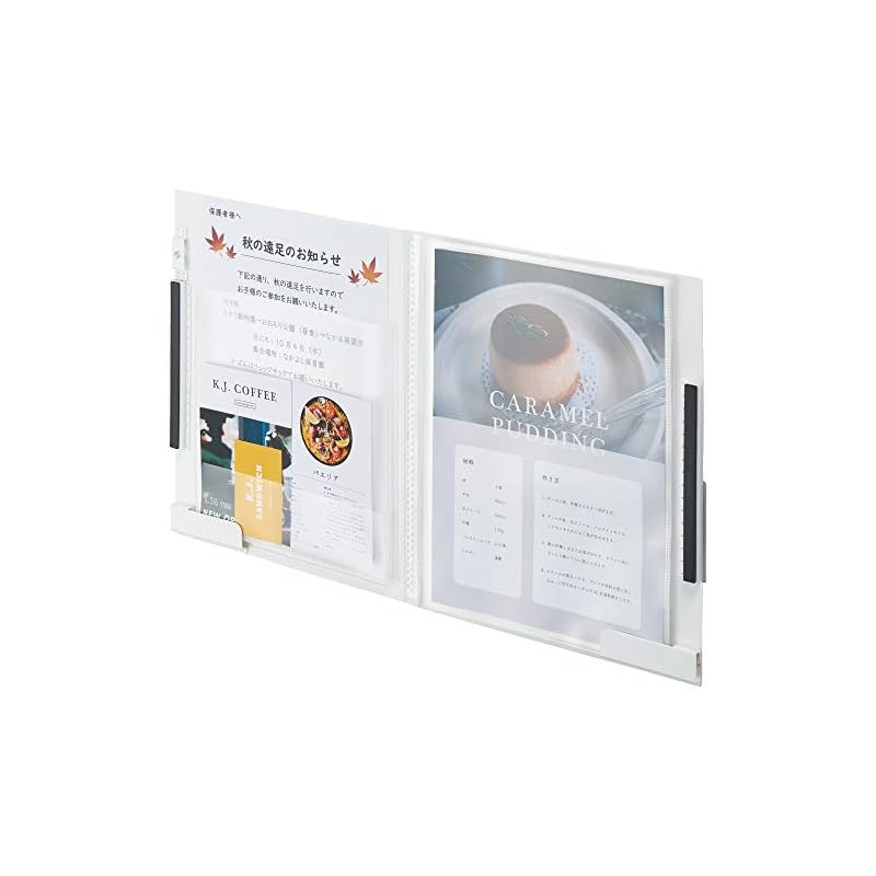 King Jim Living Room Storage Hal File Standard Suction Cup A4 Modified White KSP5011-W