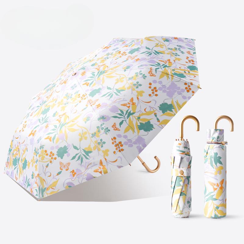 Переносные зонты с изогнутой ручкой — фото 7