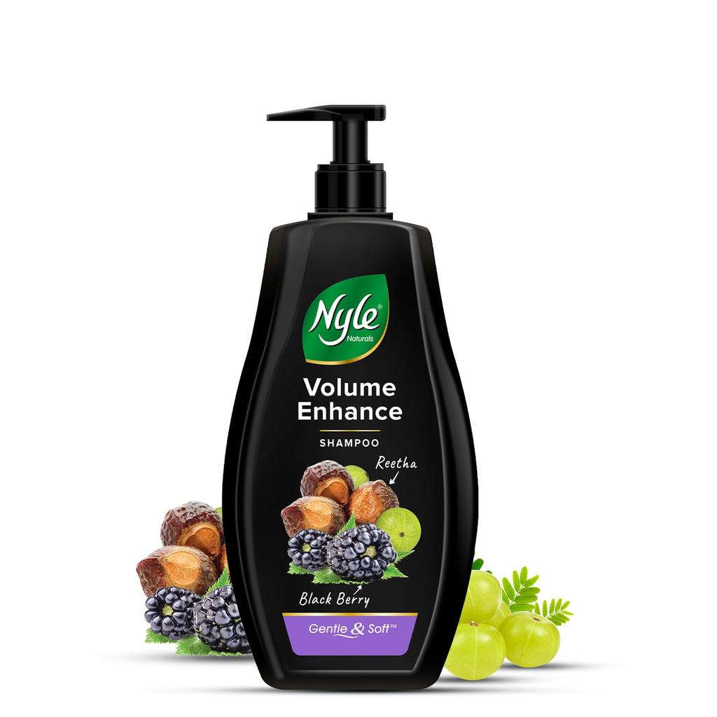 Nyle Volume Enhance Shampoo 800ml | Paraben-Free Liquid Cleanser For All Hair Types | Breakage Control & Volumizing Care