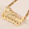 Collana Personalizzata con Nome Doppio Strato e Corona Placcata Oro 18k Acciaio Inossidabile Nome Personalizzato per Collana con Ciondolo di Natale