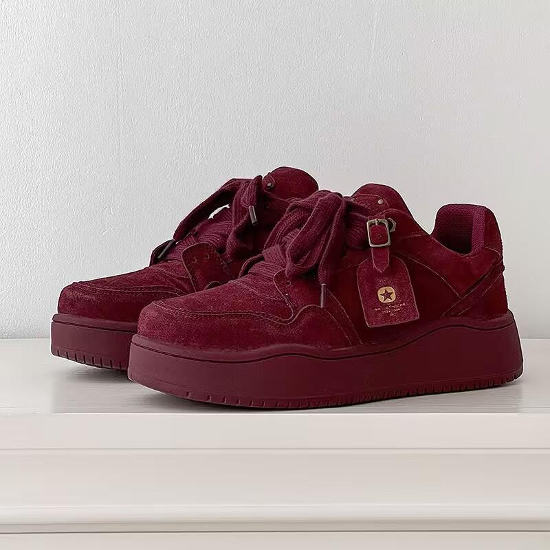 Niche Y2K High Street Lace-up Platform Sneakers