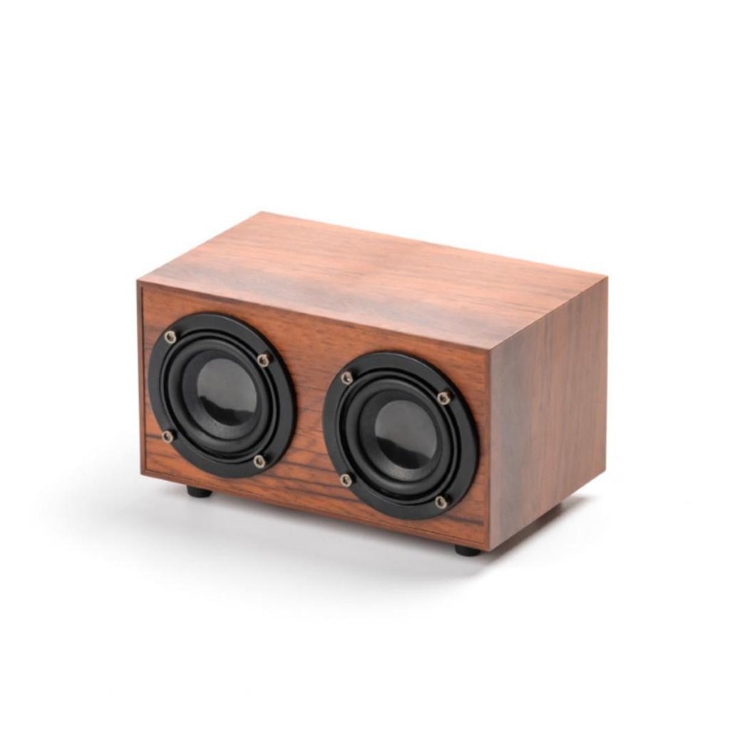 Portable Wooden Bluetooth Subwoofer Speaker with Card Slot