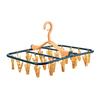 Student Child Household Sock Airing Gadget for Dormitory, 32 Clips Clothes Rack Clothes Hanger for Socks Hanging