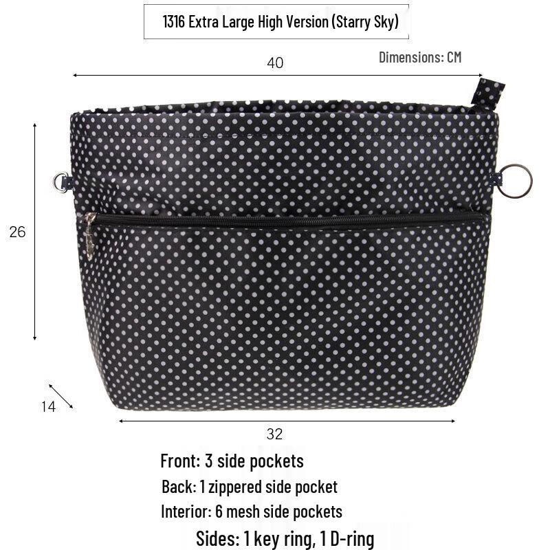 OLOMM Starry Double-Layer Cosmetic Toiletry Bag