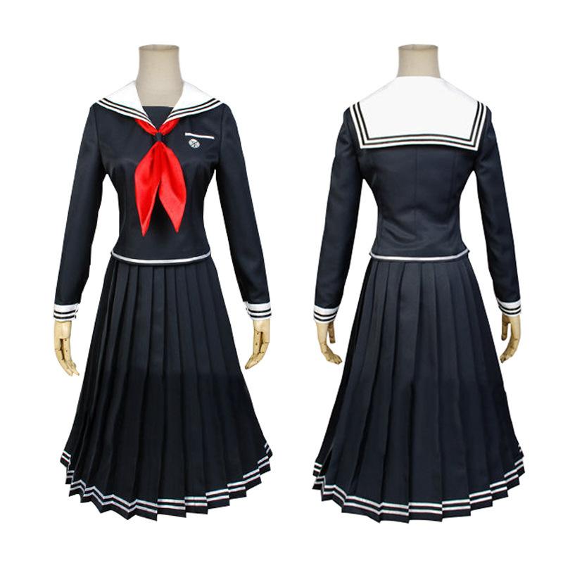 Danganronpa 2 Fukawa Toko Cosplay Dlouhá JK Uniforma, Kostým Postavy z Anime na Jeviště
