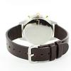 TRIWA Women's Scandinavian Brand AQUATIC NIKKI Dual Time Watch, Organic Leather, Smoky Gray and Dark Brown, NKST103-SS010412 [Parallel Import]