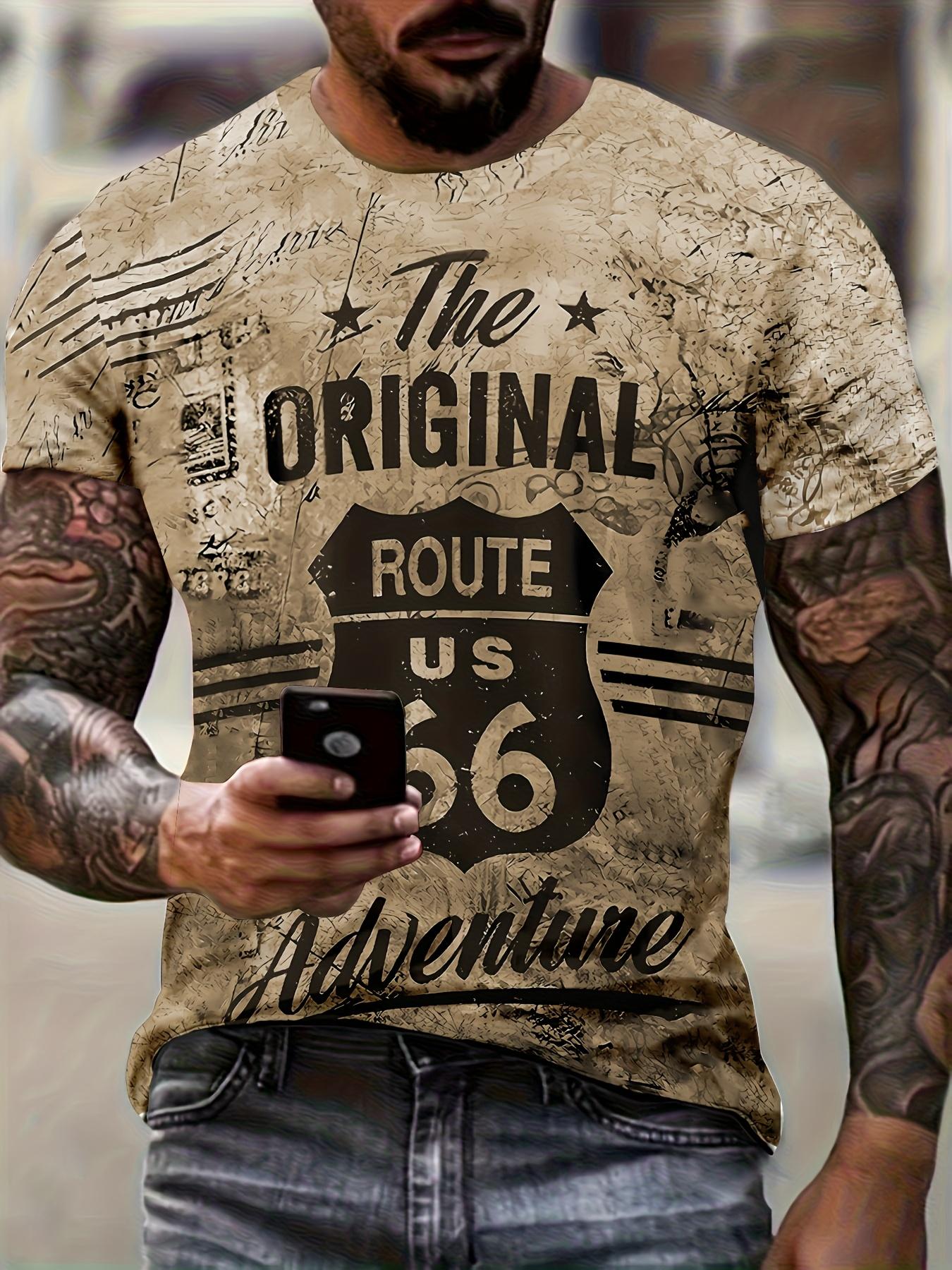Men s Street Style 3D Print Graphic Tee - Casual Short Sle S дубильная кора