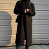 Men's Medium and Long Autumn and Winter Korean Version Loose and Thickened Woolen Trench Coat