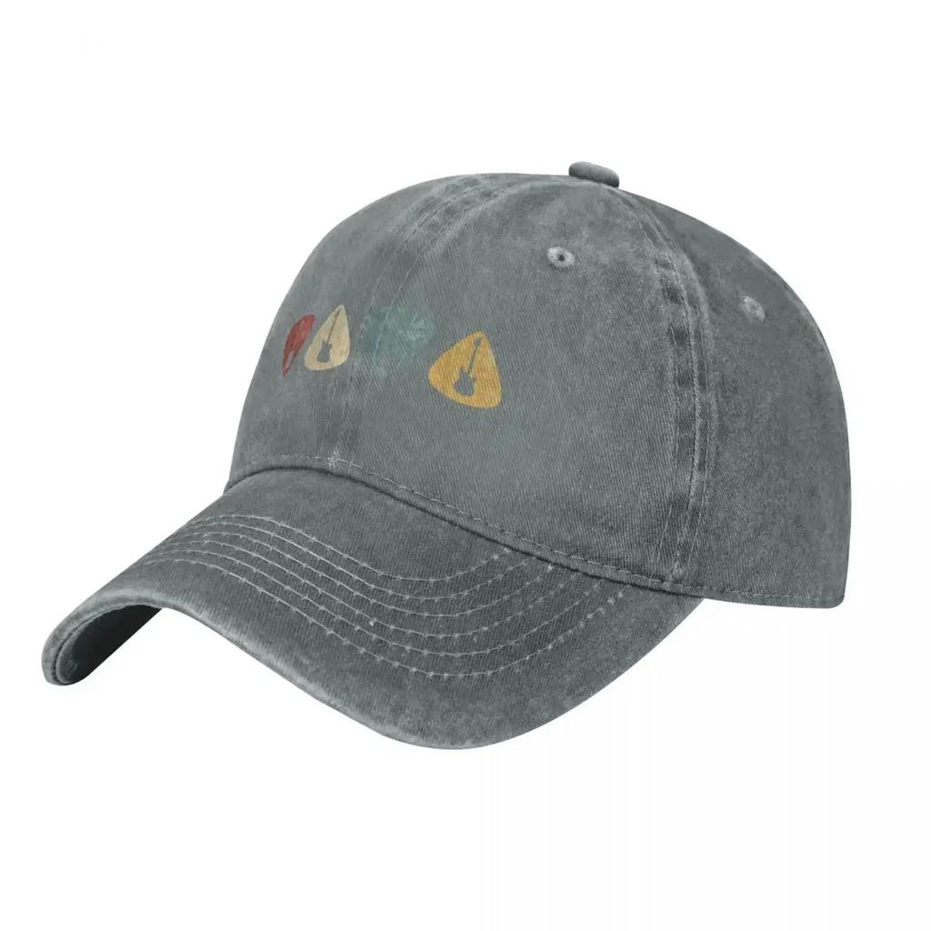 Bass Guitars Picks Retro Baseball Cap Icon Sun Hat Snap Back Hat Beach Hat Elegant Womens Hats Unisexs