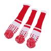 3PCS Stripes Knitted Club Head Covers 3 Piece Set 1 3 5 Headcovers with Pom Pom Decoration Snug Fit Red