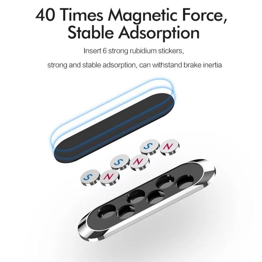 Mini Bar Shape Magnetic Car Phone Holder Metal Magnet Phone Stand Car Phone Stand  Wall Mount