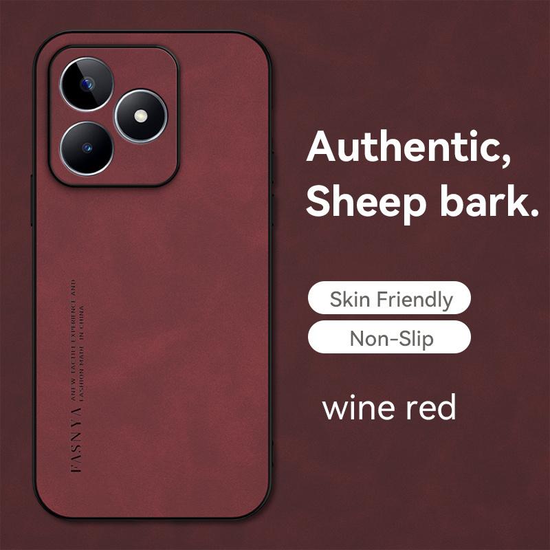For Oppo Realme C53 Case 6.74''  Luxury Matte Leather Shockproof Phone Case for Opo Appo Realme C53 4G RealmeC53 C 53 Back Cover