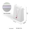 White Jewelry Display Stand for Bracelets, Rings, and Necklaces