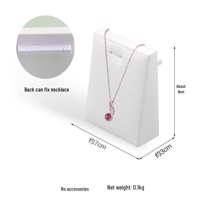 White Jewelry Display Stand for Bracelets, Rings, and Necklaces