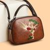 Elegant Bird Embroidered Pattern Crossbody Bag – Pu Handbag with Top Handle for Women