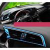 Blue Titanium Console Dash L&R Air Outlet Vent Trim auto For Honda Civic 2016-21