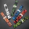 Universal Silicone Watch Band for Panerai - 20mm 22mm 24mm 26mm Soft Rubber Camouflage Sport Big Buckle Durable Strap for PAM Military Smart Watch