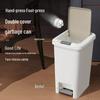 Pedal-Operated Pop-up Lid Trash Can for Bathroom, Kitchen, and Bedroom