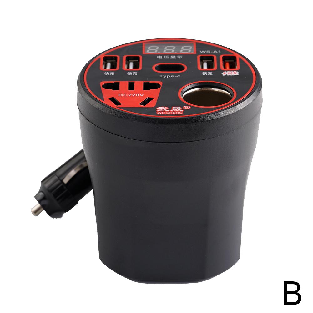 12V/24V TO 220V Car Power Inverter Converter Type-C Socket Charger Car Converter Power 3.1A Charger Multi-function