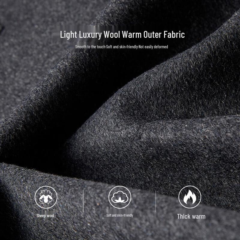 Shanshan Men's Wool Blend Business Overcoat