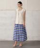 Baniseunyuyog 26Ss Margo Reversible Gingham Skirt Blue
