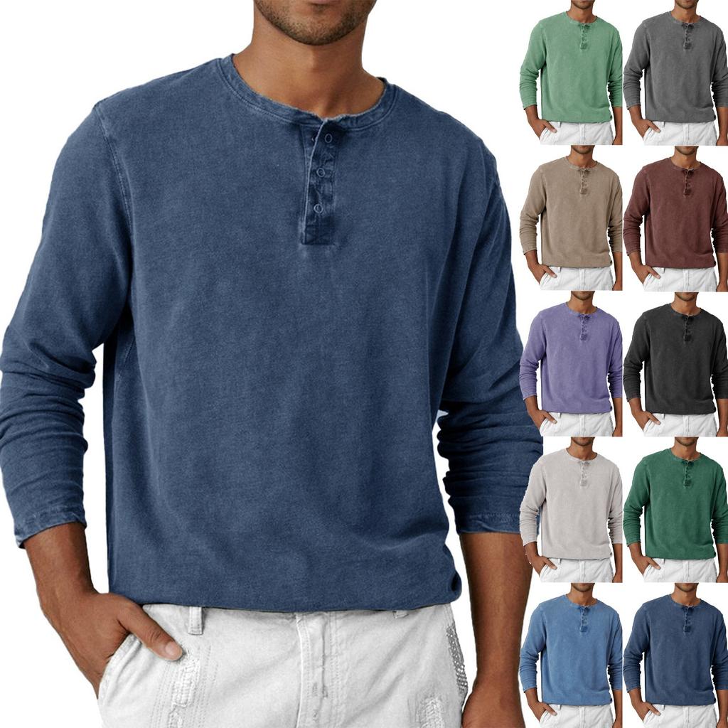 Men's Loose Casual Long-sleeved Lapel Zip-up Hoodie