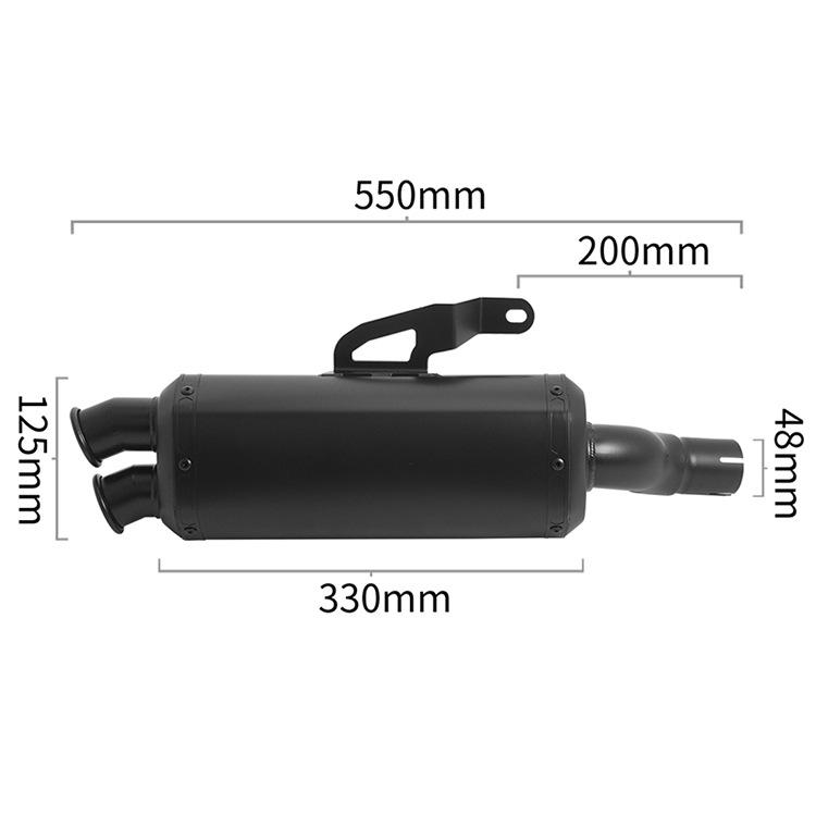 FIRE TORCH fits Triumph Scrambler400X, Speed Four 400 exhaust tail.