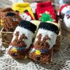 2024 Autumn/Winter Kids' Coral Fleece Christmas Embroidered Warm Cartoon Floor Socks