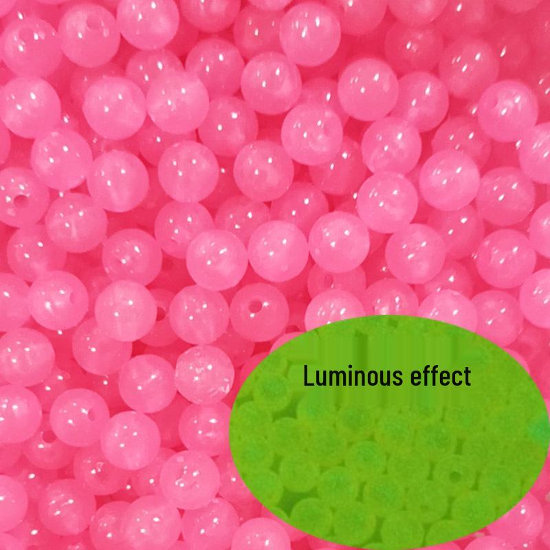 Bunte leuchtende Harzperlen für Angelzubehör & Schmuck - Fluoreszierende Halskettenhaken & Zubehör