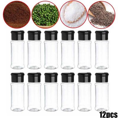 New 12pcs Kitchen Tool Seasoning Spice Pepper Salt Storage Bottle Container UK