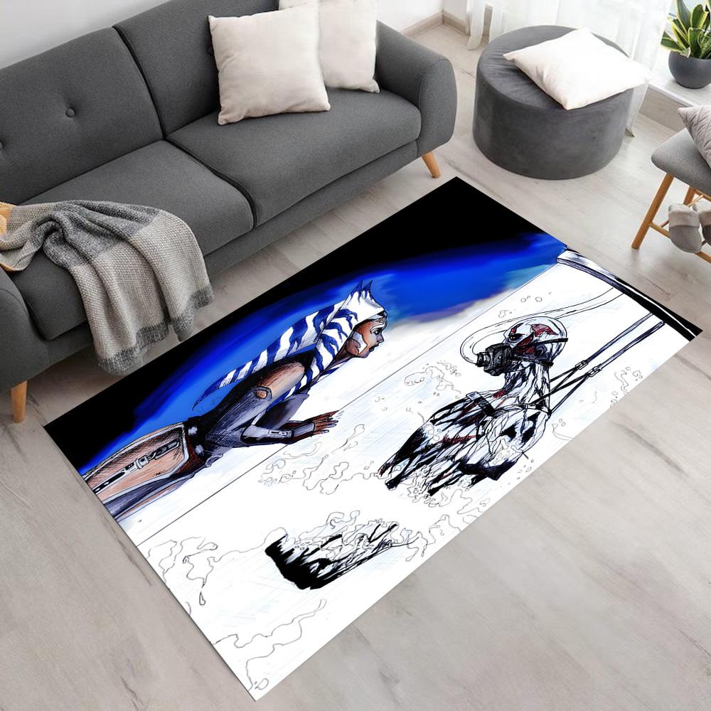 Star Wars Carpet Design for Dining Room Living Rooms Bedrooms Dormitory Anti-slip Rug Anime Office Decor Perfect Birthday Christmas Gift Idea