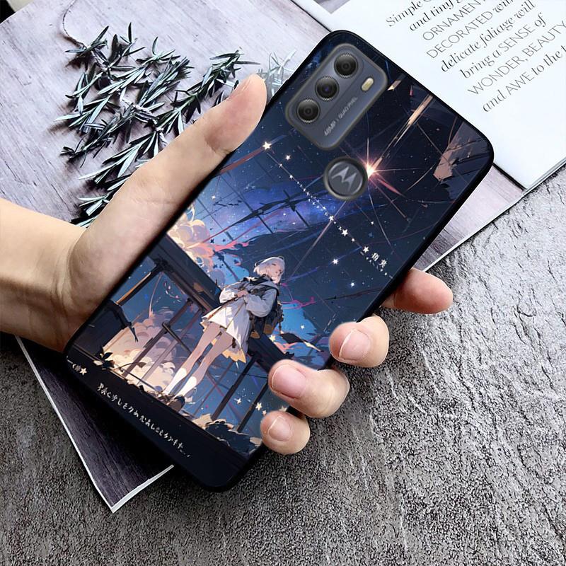 Anime Landscape Art Phone Case For Moto Edge 50 40 Pro Edge 40 30 Ultra Neo Fusion G Power G Stylus G Play E32 E20 E40