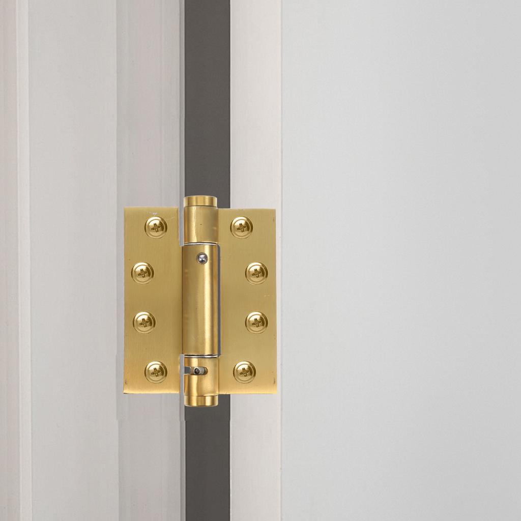 2Pcs Auto Close Door Hinges Spring Loaded Heavy Duty Hinges for Residential Commercial Use Master Closet Pantry Garage Door