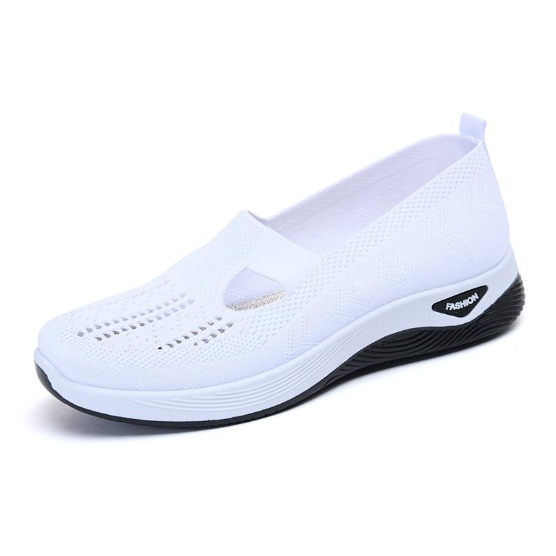 Women's Shoes Breathable Slip On Shoes Comfortable Breathable Casual Shoes Flat Sneakers Outdoor Shoes