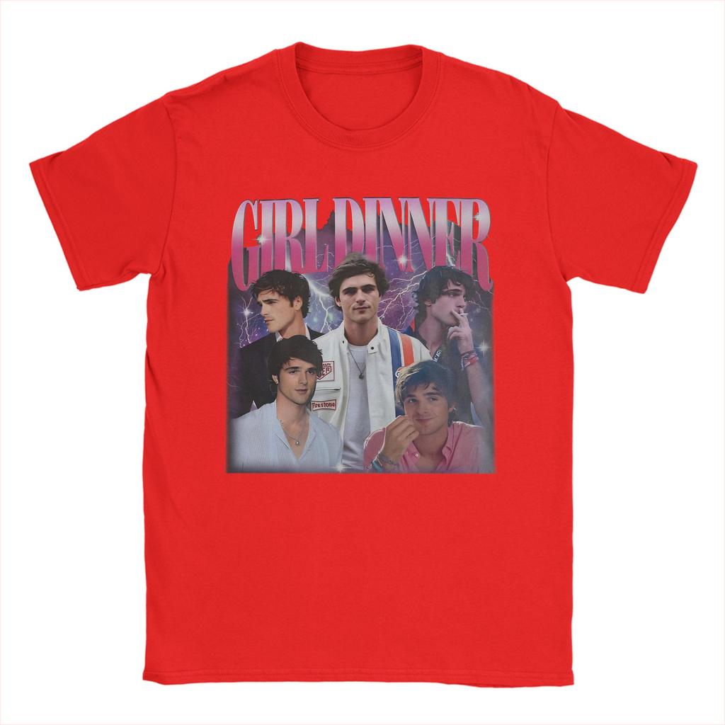 2026 summer Girl Dinner Jacob Elordi Tee Shirt for Unisex Women Graphic T Shirts Cotton Clothing