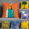 Emotional Illustration Pillow Case Pillowcase Doublesided Printed Sofa Cushion Bedroom Headboard Pillow