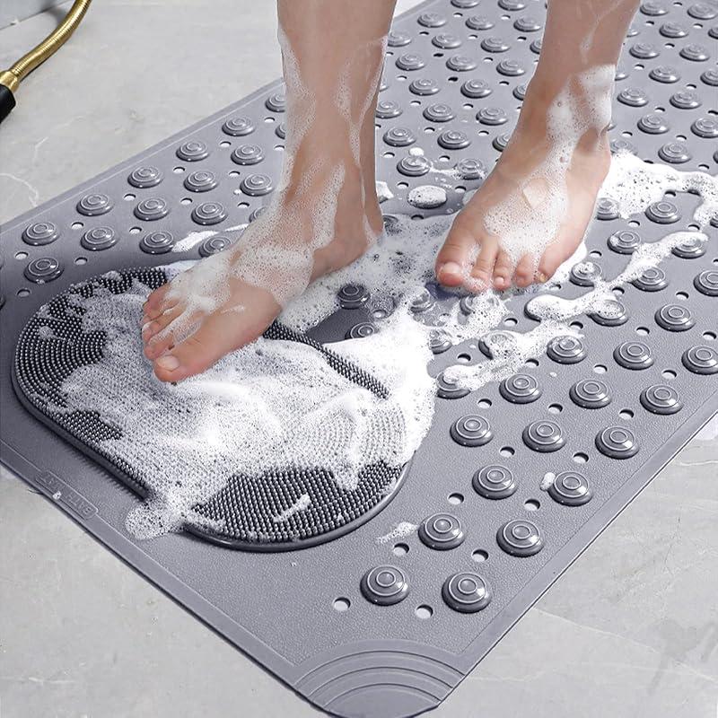 Three Color Anti Slip Bathroom Mat Shower Toilet Washroom Bathtub Massage Household Floor Pad For Home Daily Use Accessory Kit