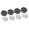 4Pcs Luggage Swivel Wheels Lightweight Flame Retardant Heat Insulation Suitcase Replacement Wheels for Repair