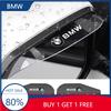 BAIW3 X4 X5 E46 E96 2pcs Car Side Rear View Mirror Rain Eyebrow Visor Stickers For 50th E46 E90 F30 E39 F10 E36 E60 E87 F20 E92 Ca